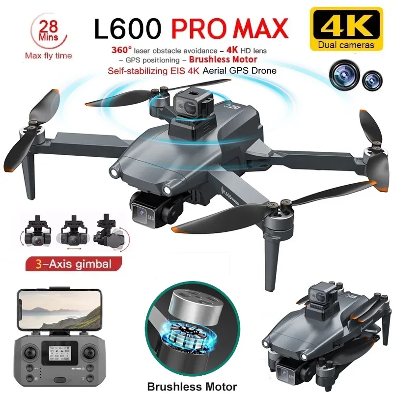 Drone Aerial Photography - Drone GPS professionnel L600 PRO MAX