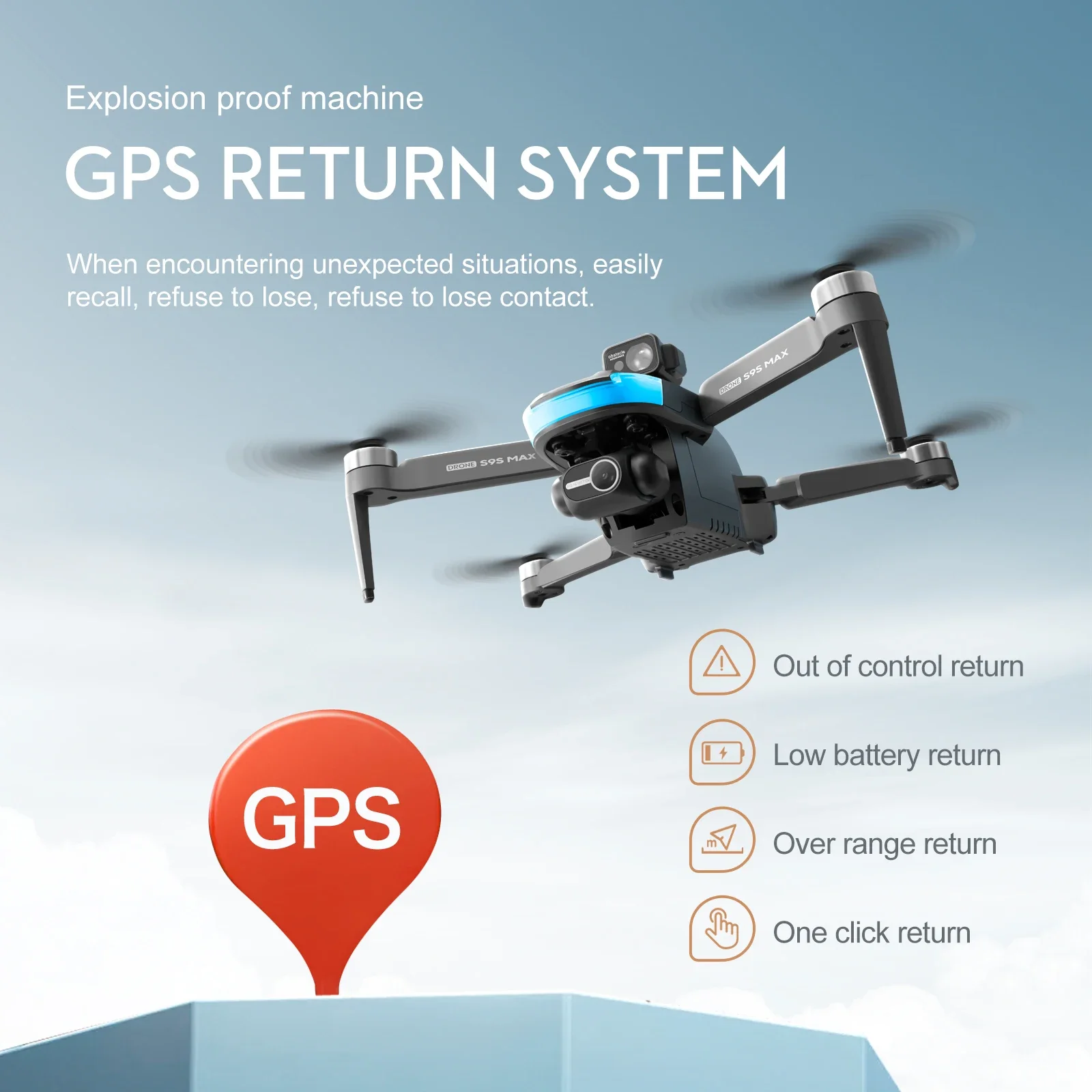 Nouveau S9S MAX MINI Drone 4K  - Drone Aerial Photography avis et prix