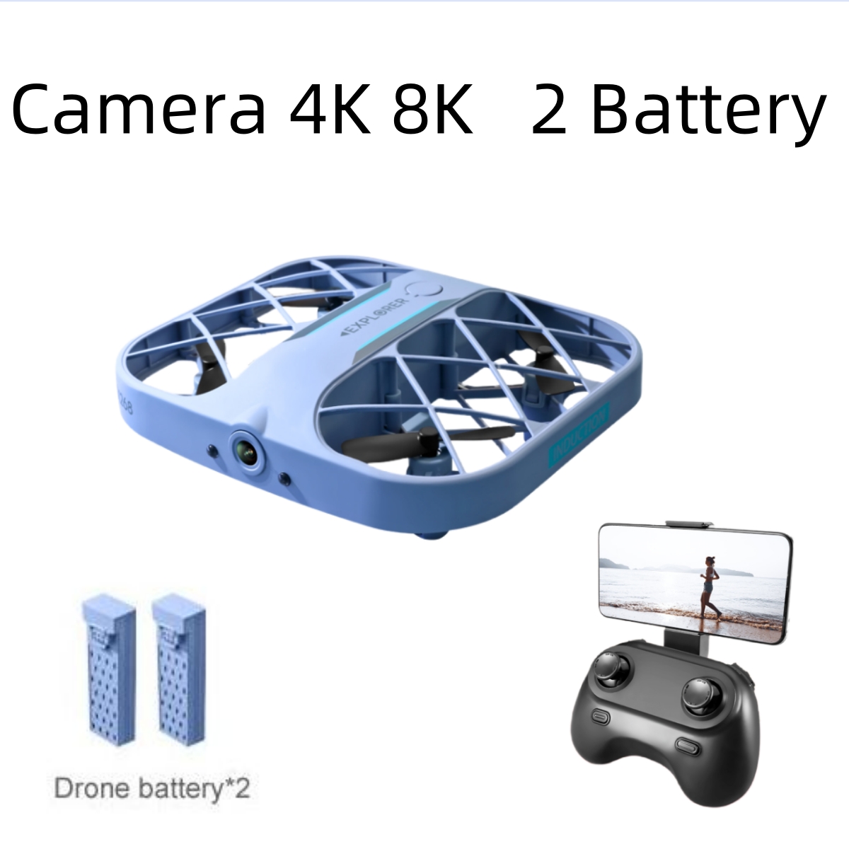 Drone RC JJRC H107 FPV avec 2  - Drone Aerial Photography avis et prix